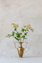 Vintage Brass Handled Bud Vase