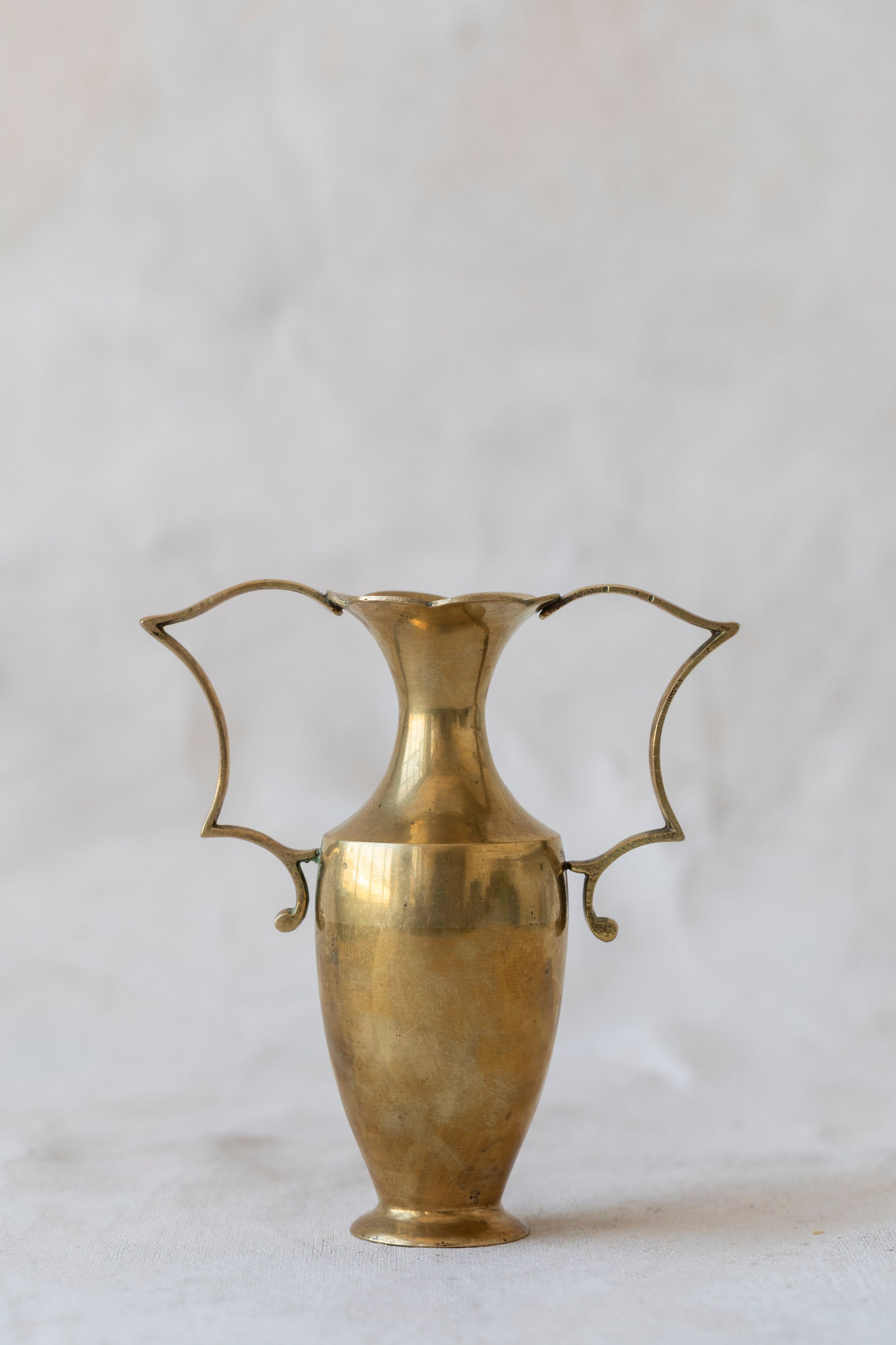 Vintage Brass Handled Bud Vase