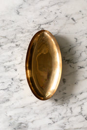 Vintage Brass Oval Bowl