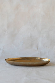 Vintage Brass Oval Bowl
