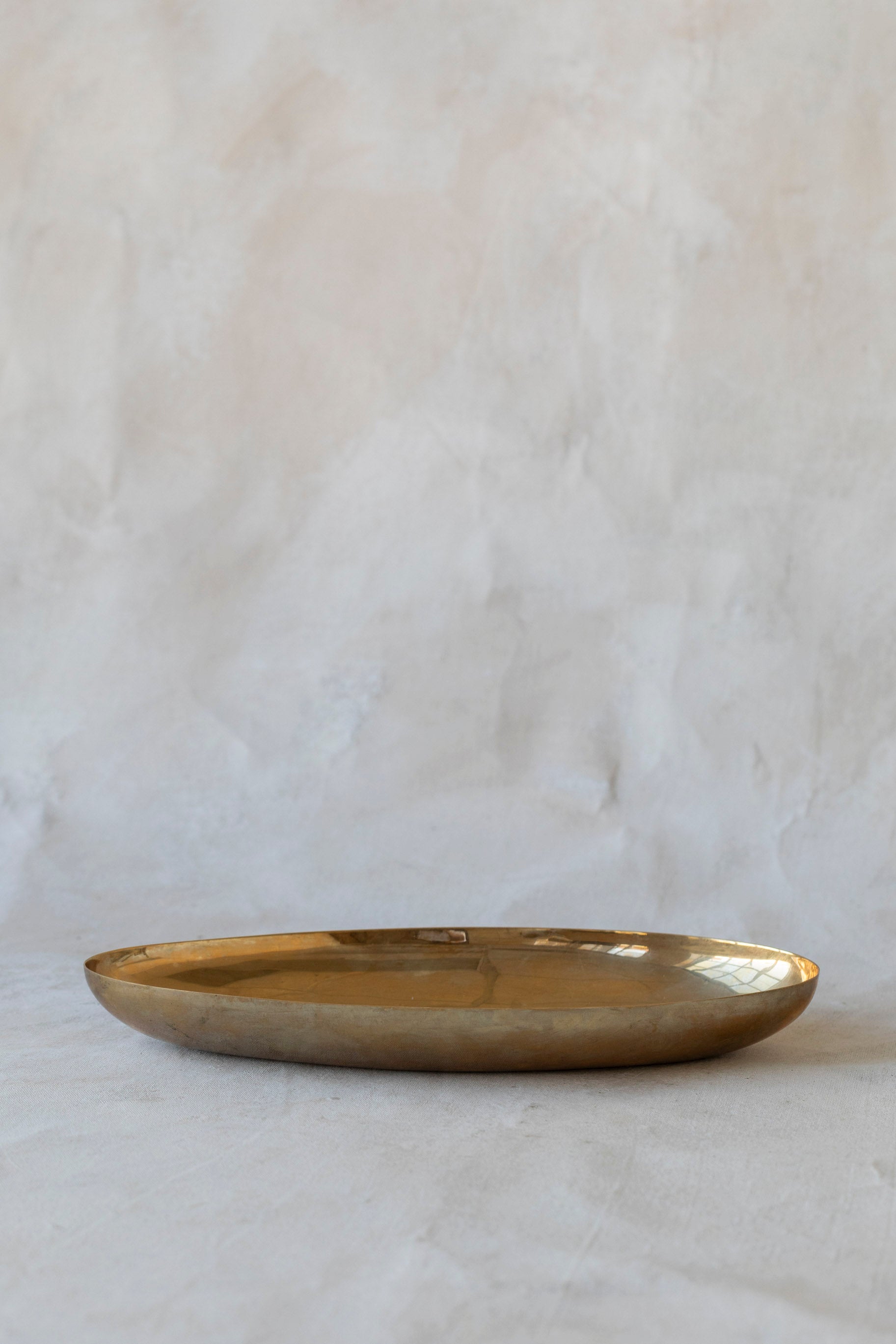 Vintage Brass Oval Bowl