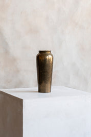Vintage Patina Brass Vase