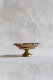 Vintage Brass Pedestal Dish