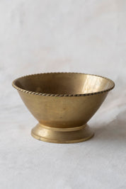 Vintage Brass Rope Bowl