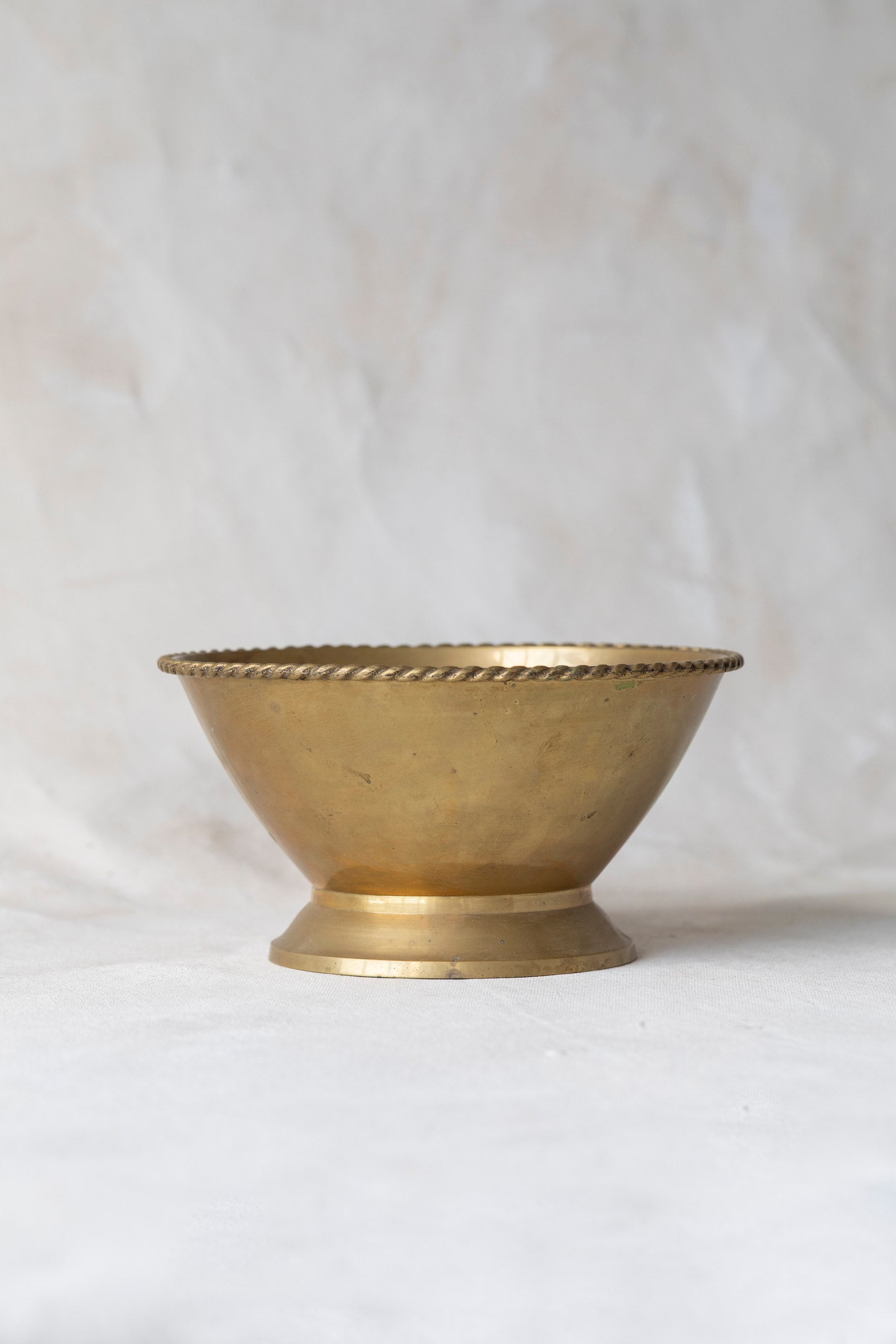 Vintage Brass Rope Bowl