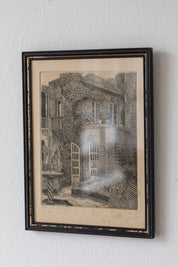Antique Old New Orleans Etching