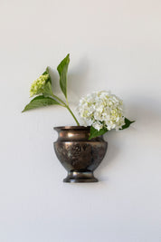 Vintage Etched Wall Vase