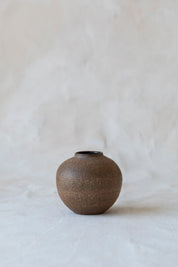 Vintage Textured Brown Bud Vase