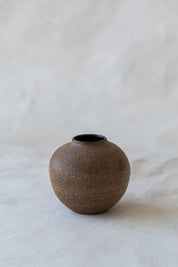 Vintage Textured Brown Bud Vase