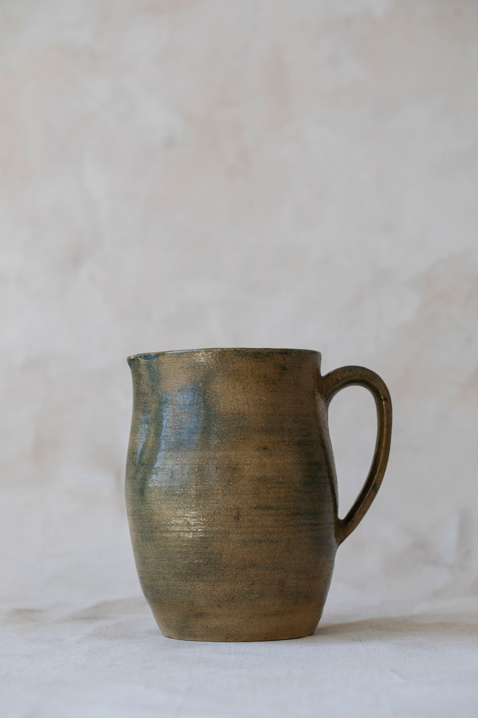 Vintage Washed Stoneware Pitcher