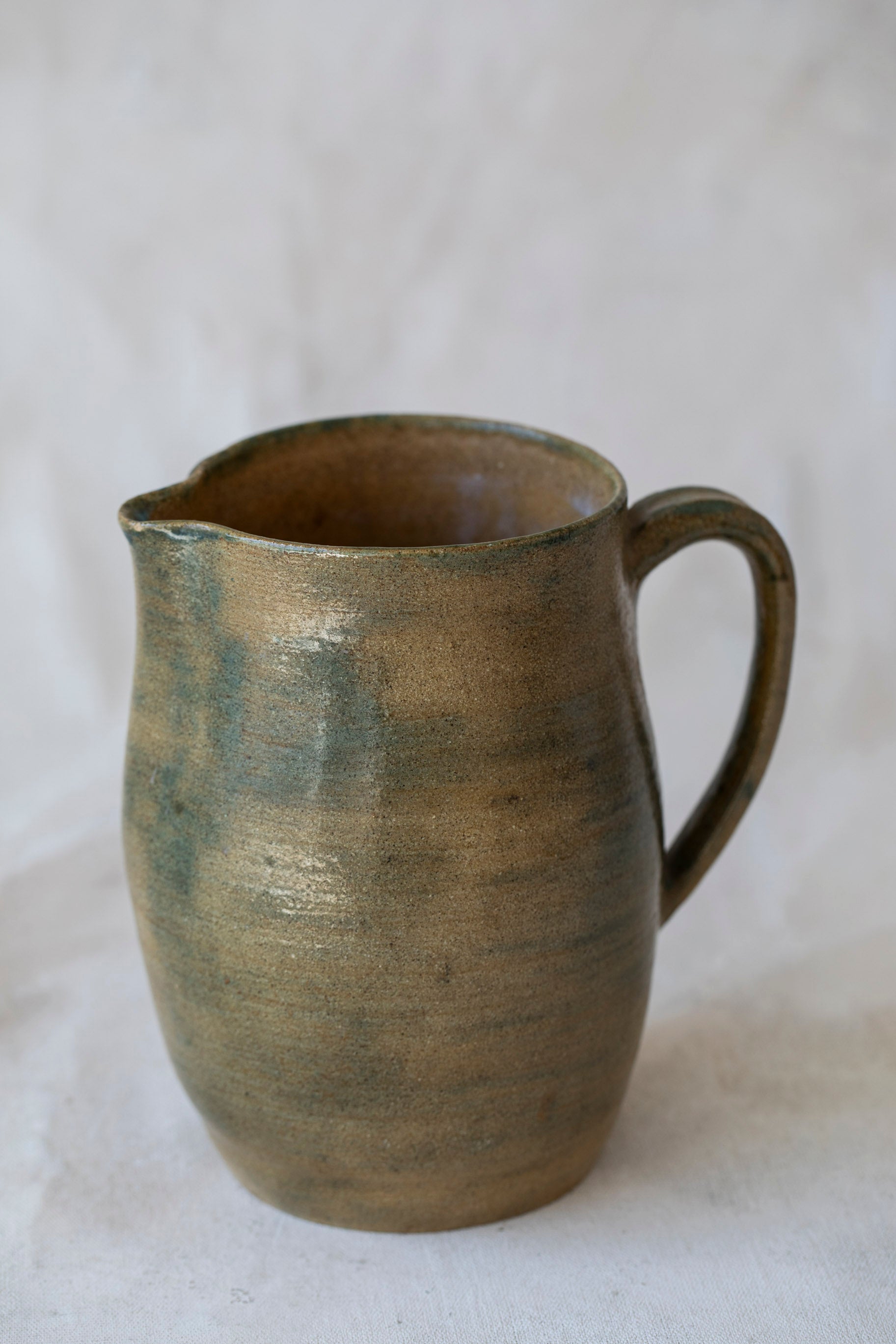 Vintage Washed Stoneware Pitcher