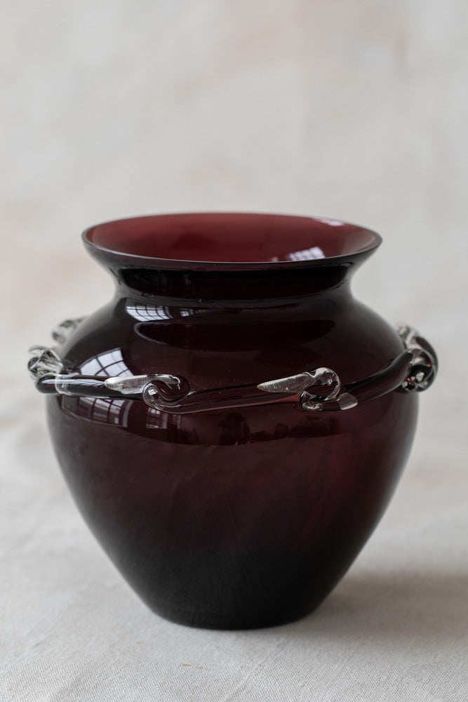 Vintage Ruby Glass Vase