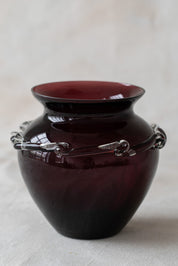 Vintage Ruby Glass Vase