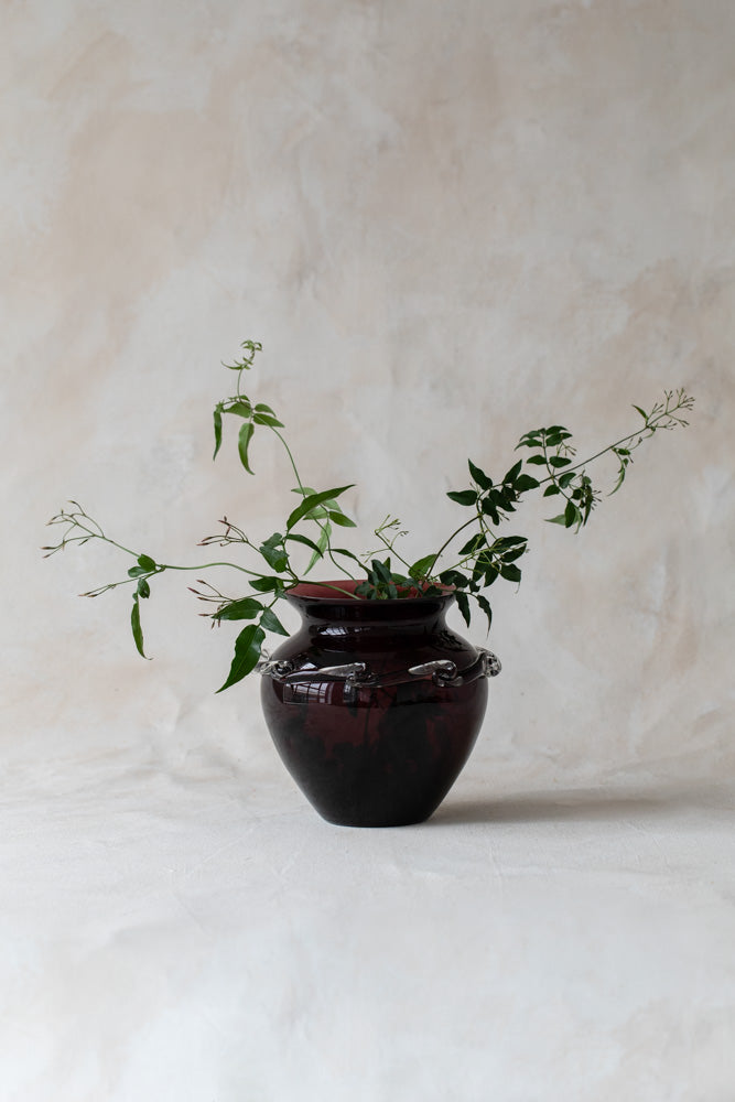 Vintage Ruby Glass Vase