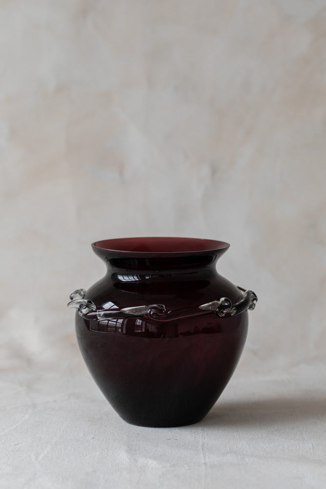 Vintage Ruby Glass Vase