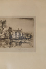 Antique Cathedral Etching