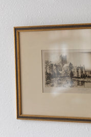 Antique Cathedral Etching