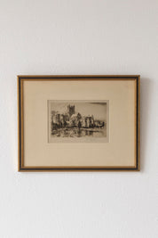 Antique Cathedral Etching