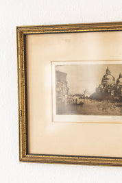 Antique Venice Canal Etching