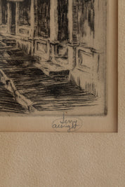 Vintage Central City Drawing