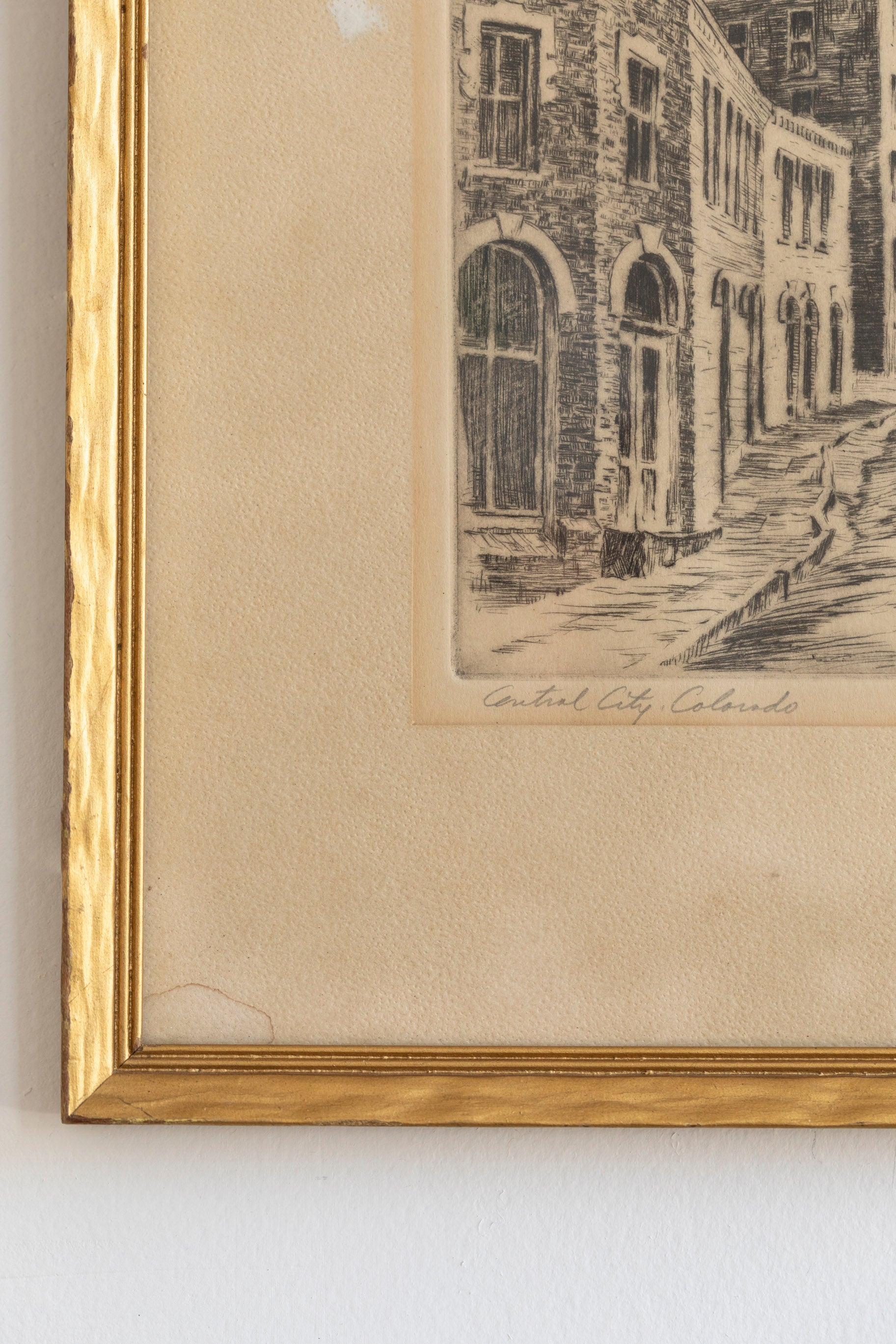 Vintage Central City Drawing