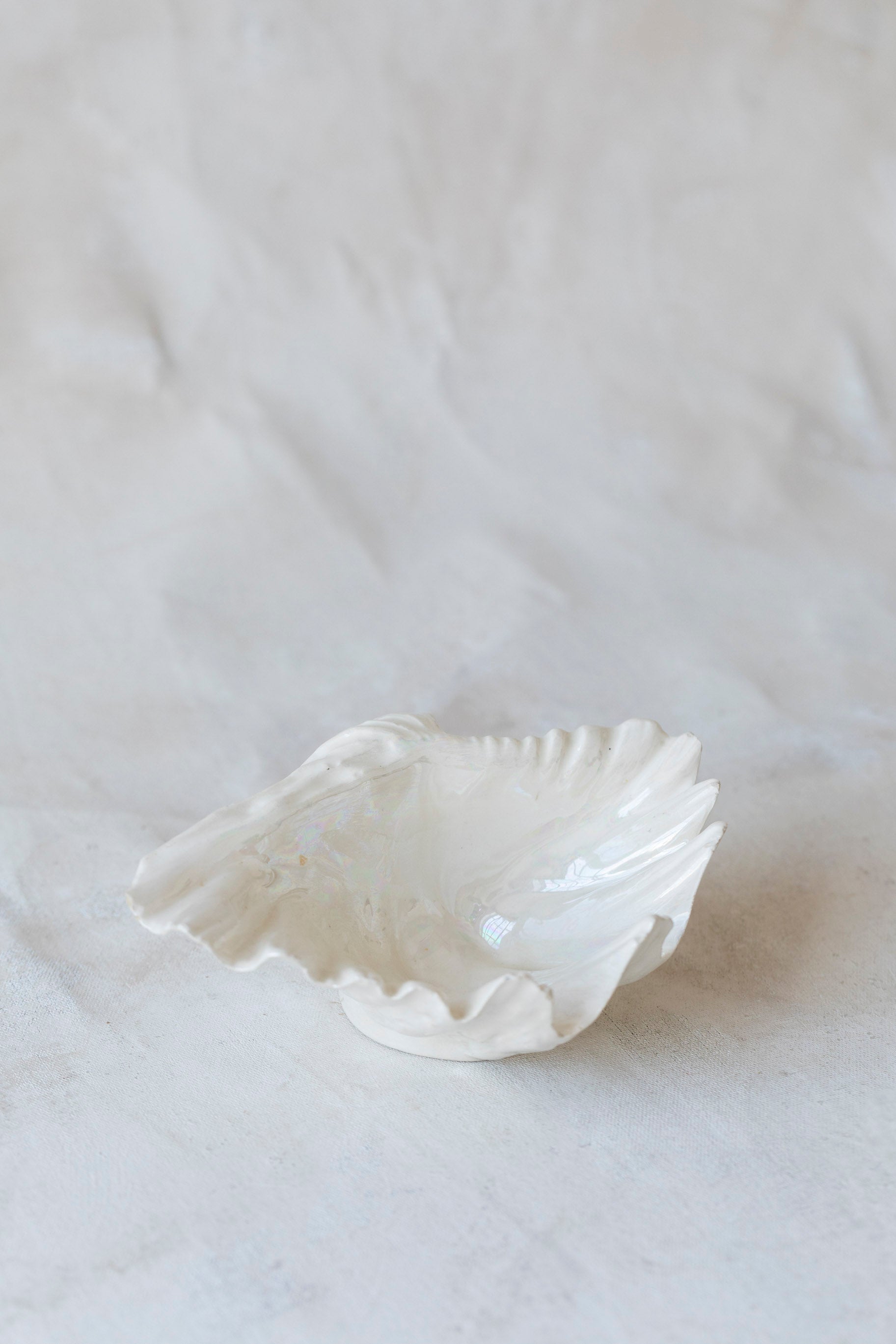 Vintage Porcelain Shell Bowl