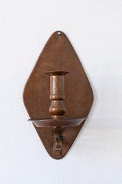Vintage Copper Diamond Sconce