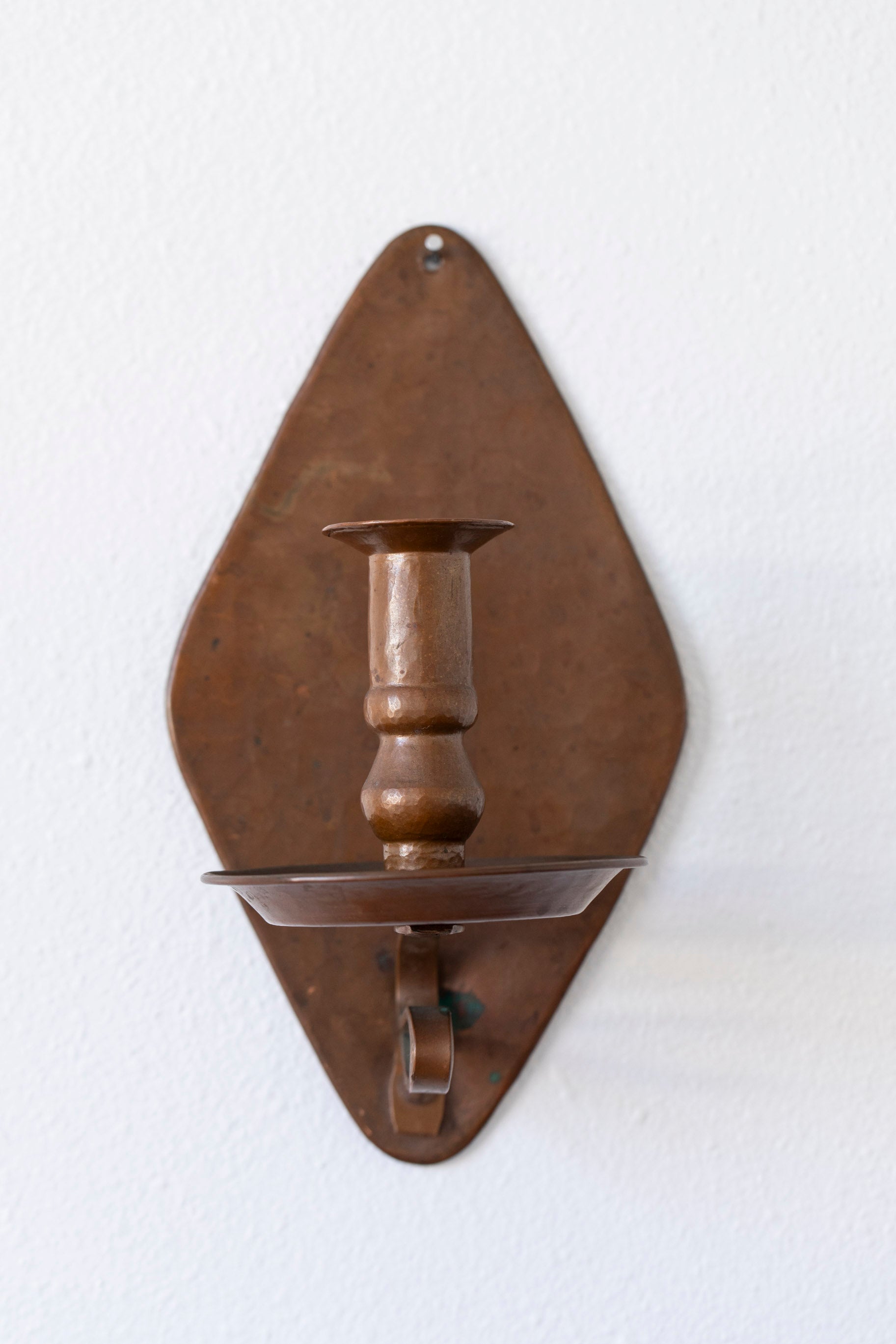 Vintage Copper Diamond Sconce