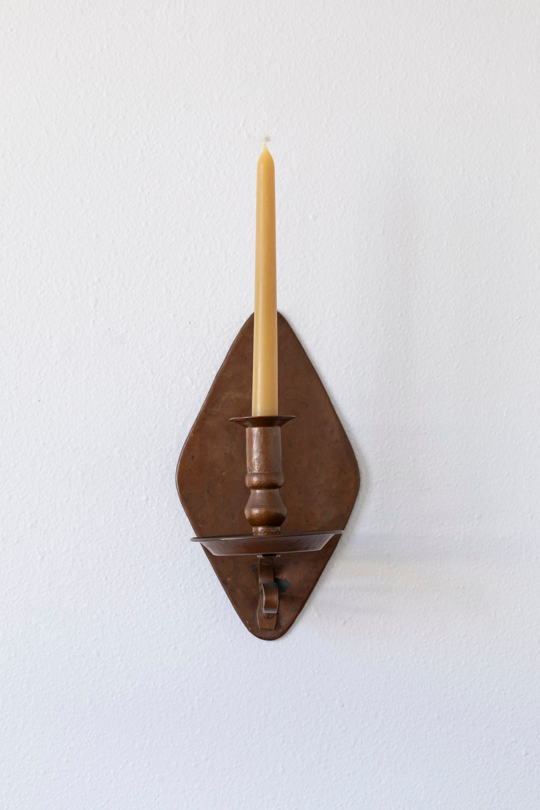 Vintage Copper Diamond Sconce