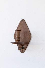 Vintage Copper Diamond Sconce