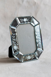 Vintage Etched Mirror Frame