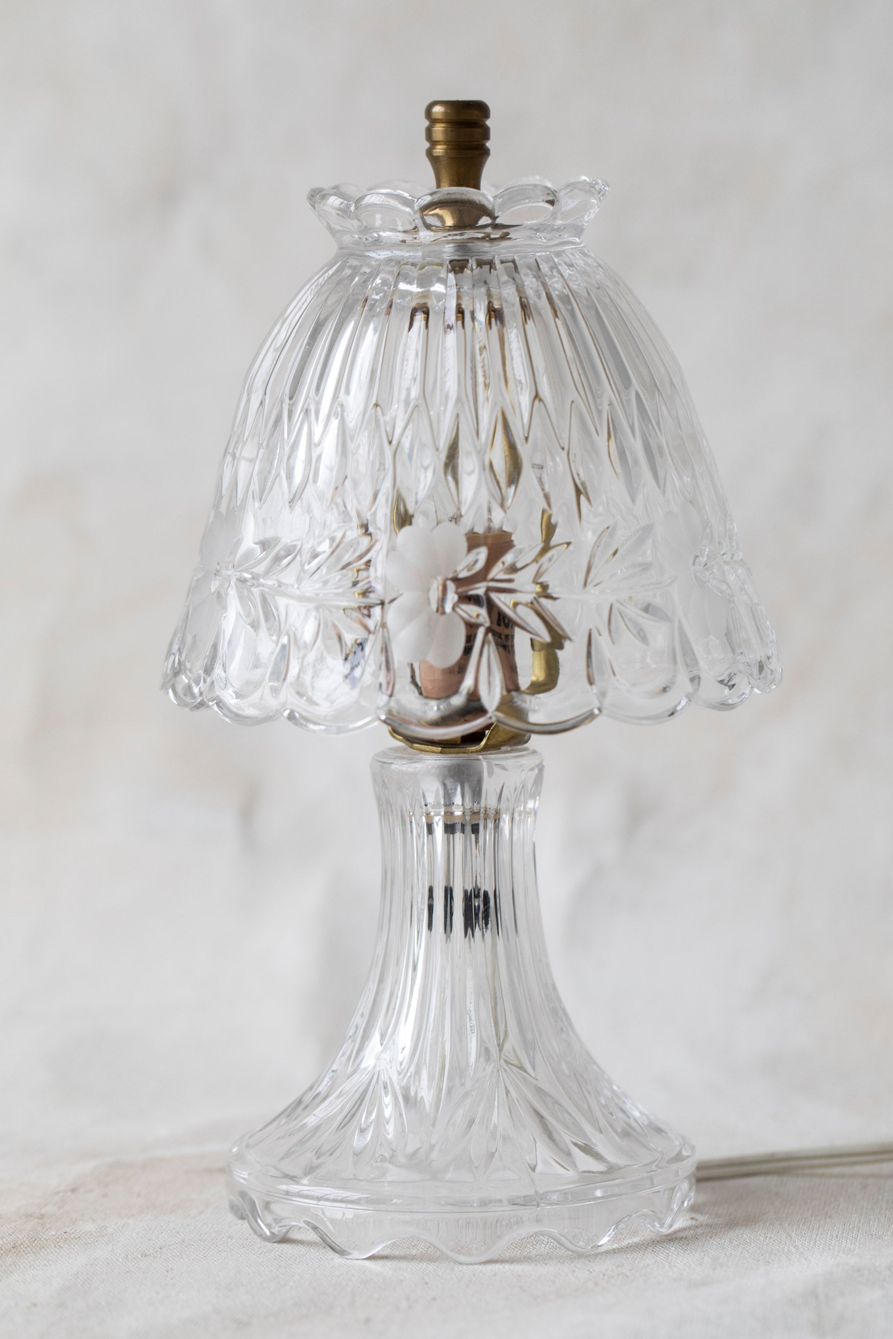 Vintage Princess House Heritage Crystal Boudoir Lamp