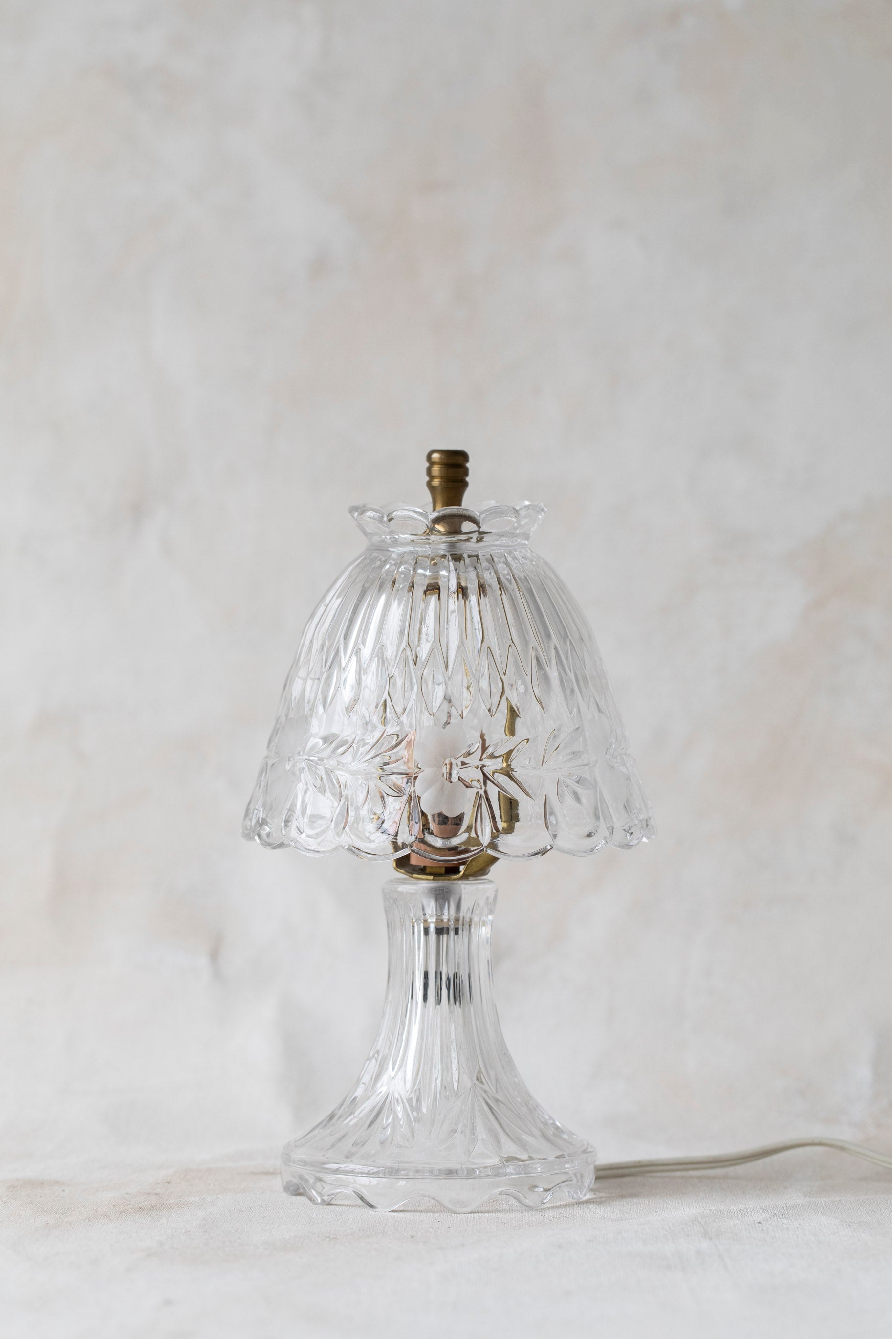 Vintage Princess House Heritage Crystal Boudoir Lamp