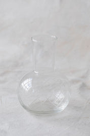 Vintage Etched Glass Vase