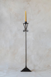 Vintage Extra Tall Iron Candlestick