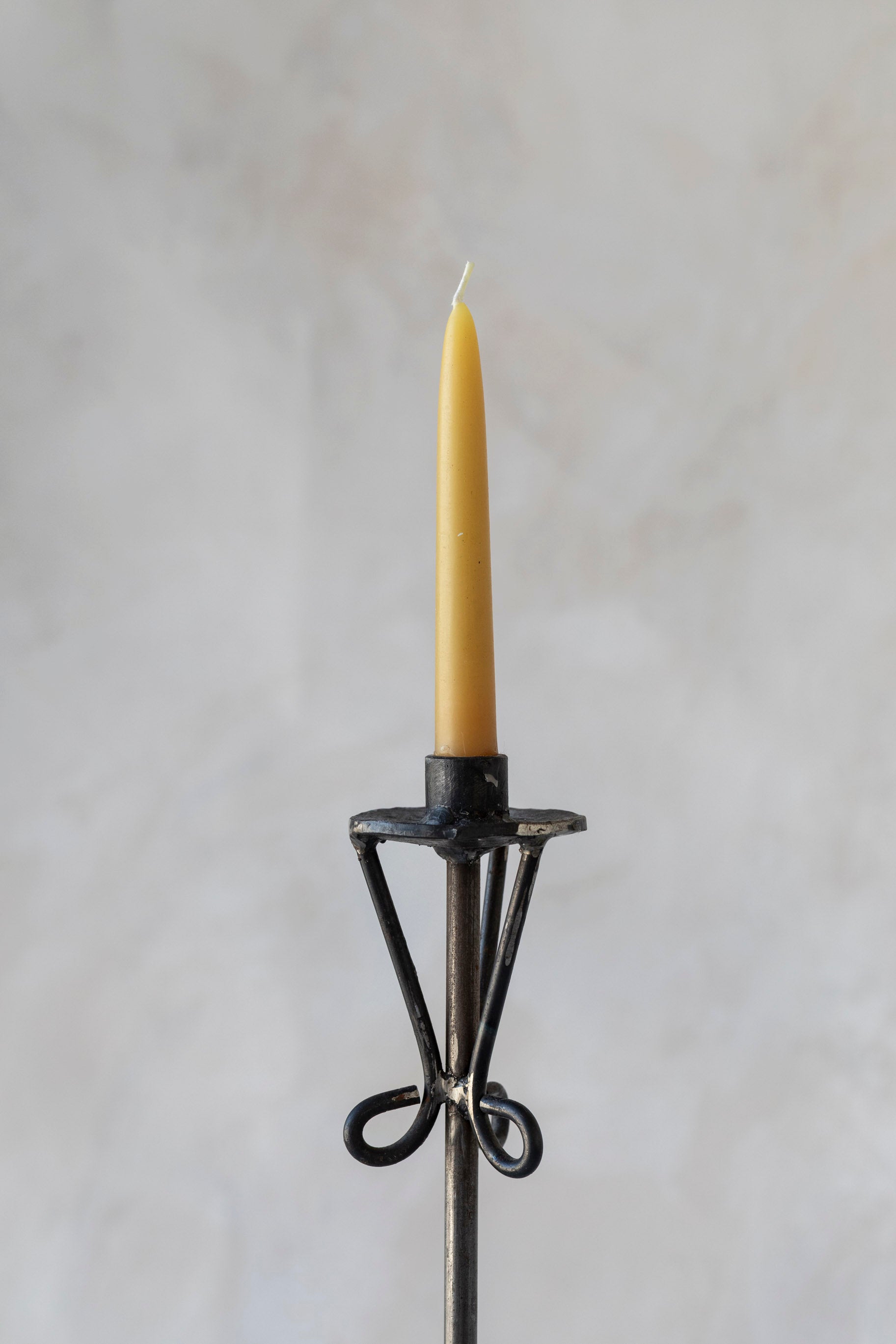 Vintage Extra Tall Iron Candlestick