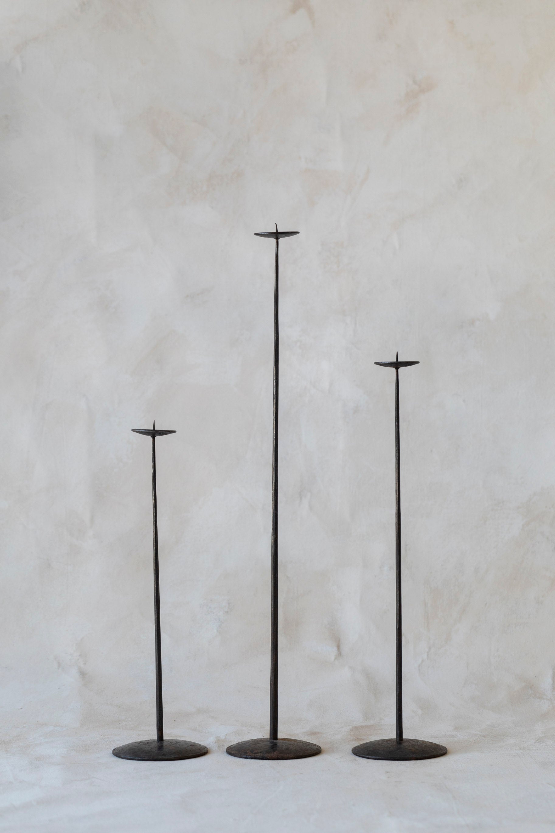 Vintage Extra Tall Candlesticks - Set of 3