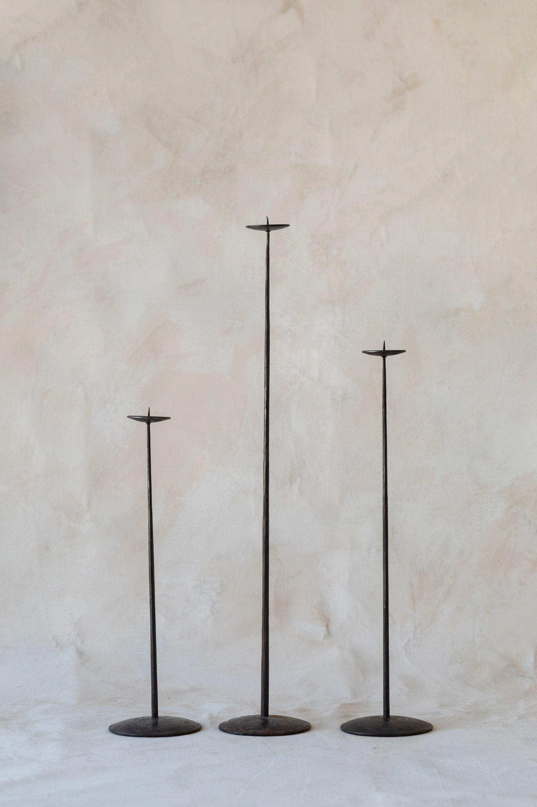 Vintage Extra Tall Candlesticks - Set of 3