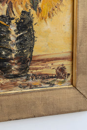 Vintage Sunflower Painting