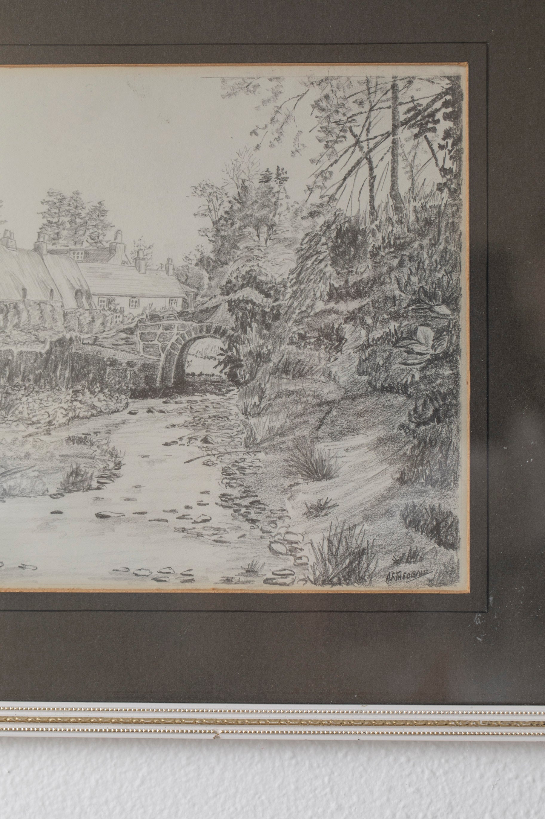 Vintage Bridge Etching