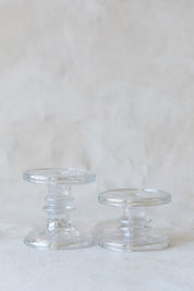 Vintage Glass Candlesticks