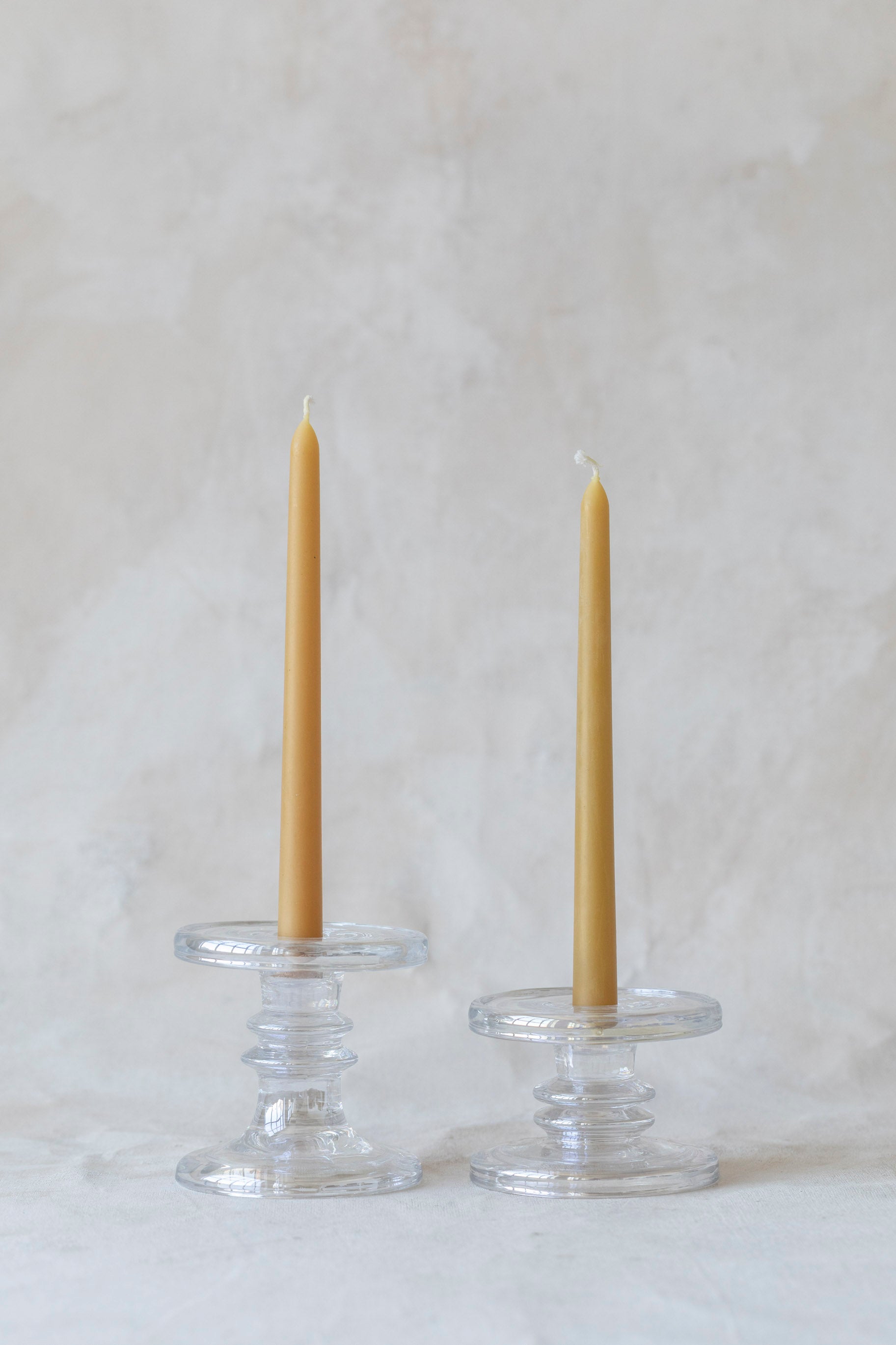 Vintage Glass Candlesticks