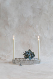 Vintage Glass Modular Advent Centerpiece