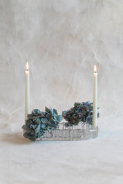 Vintage Glass Modular Advent Centerpiece