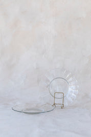 Vintage Glass Scalloped Plates - Set 2