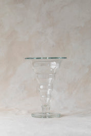 Vintage Bubble Glass Trumpet Vase