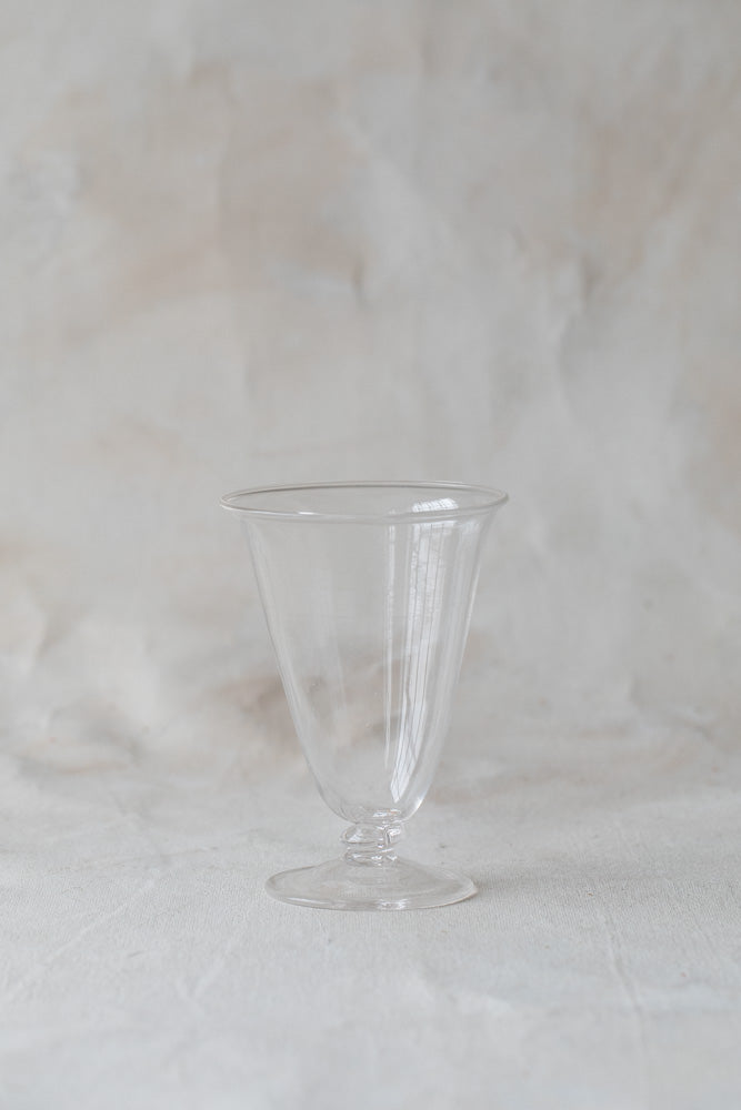 Vintage Pedestal Glass Vase