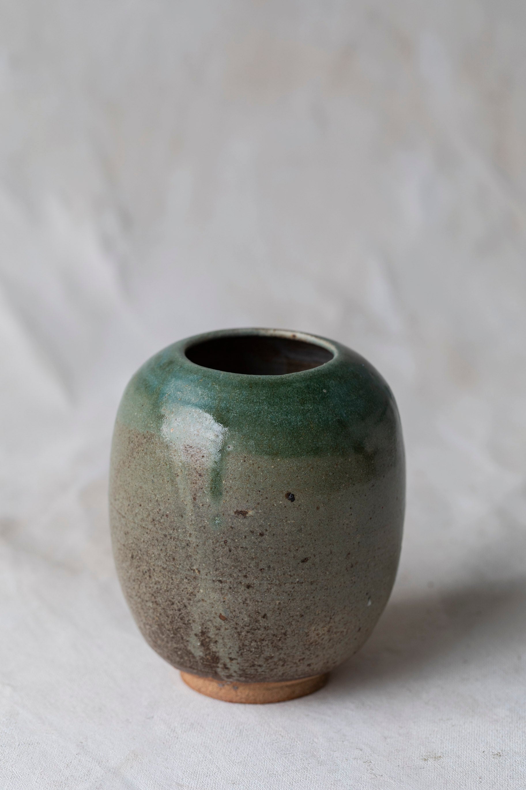 Vintage Green Studio Vase