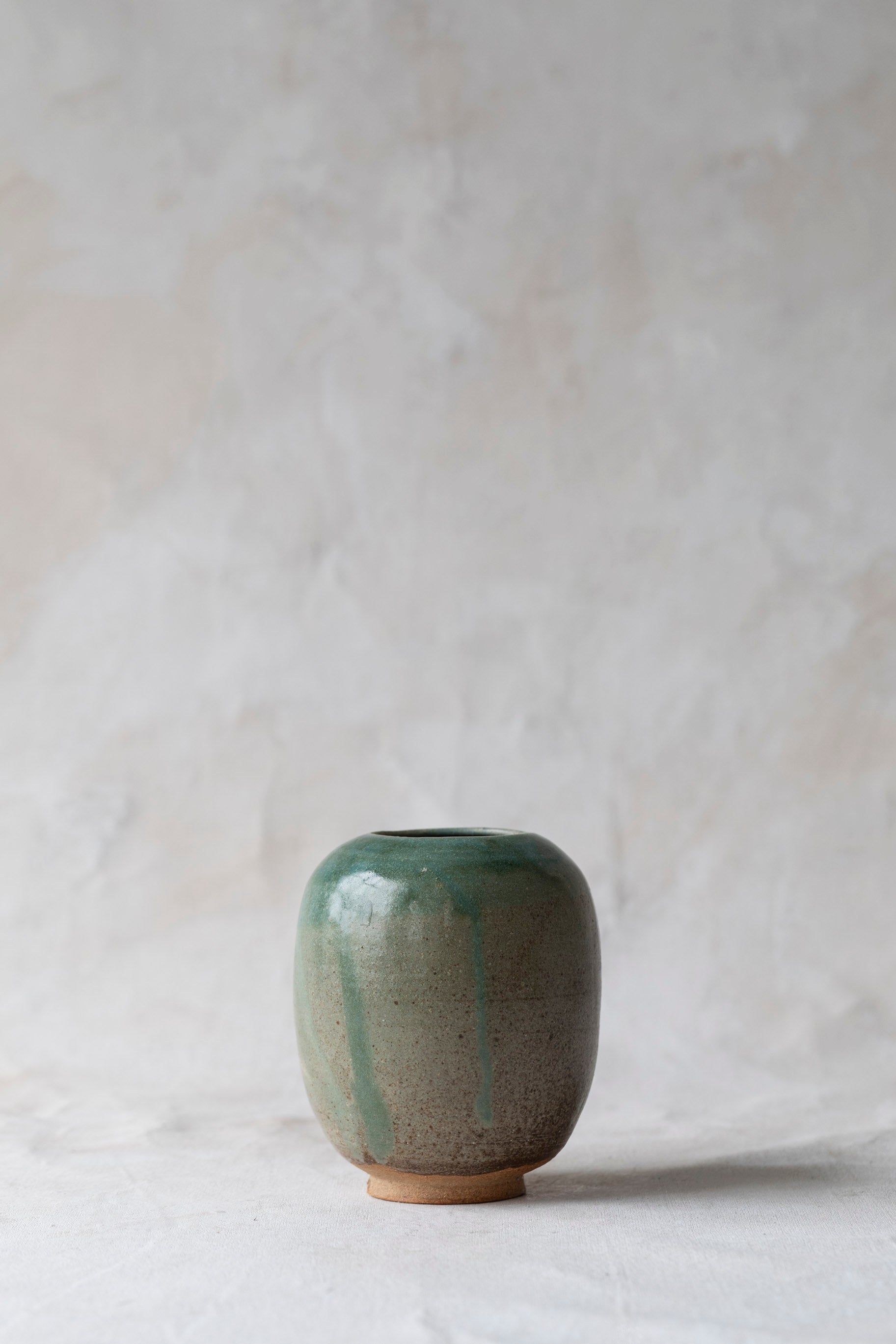 Vintage Green Studio Vase