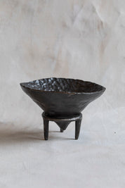 VIntage Hammered Iron Offering Bowl